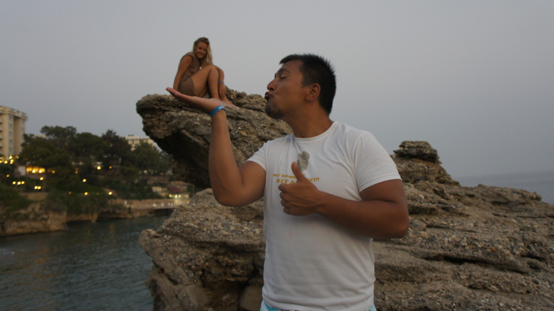 Сиявуш Шерматзадэ и Полина Кобец в Аланье