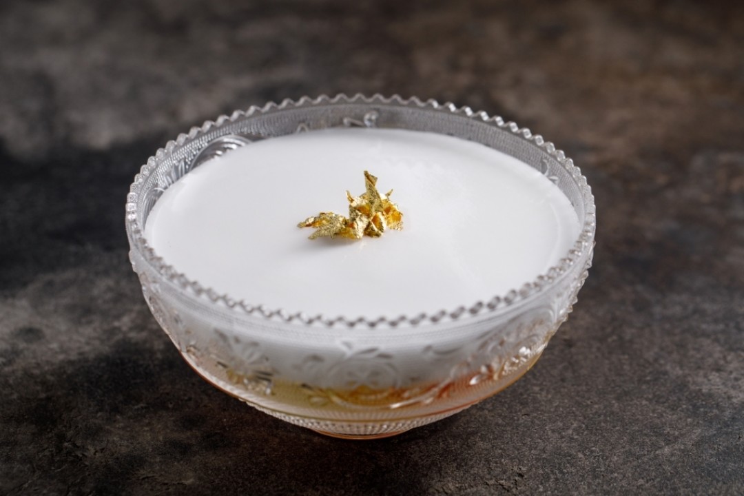 Желе из цитрусовых с шампанским