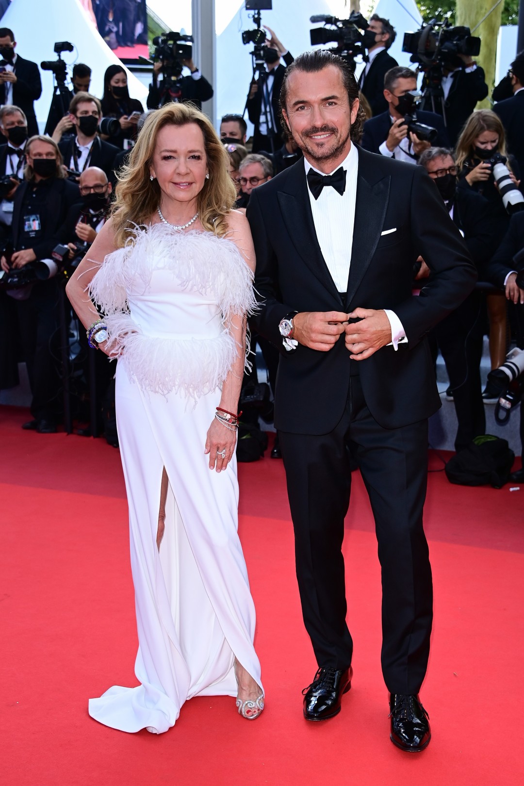 Каролин Шойфеле и Уильям Абади в украшениях Chopard