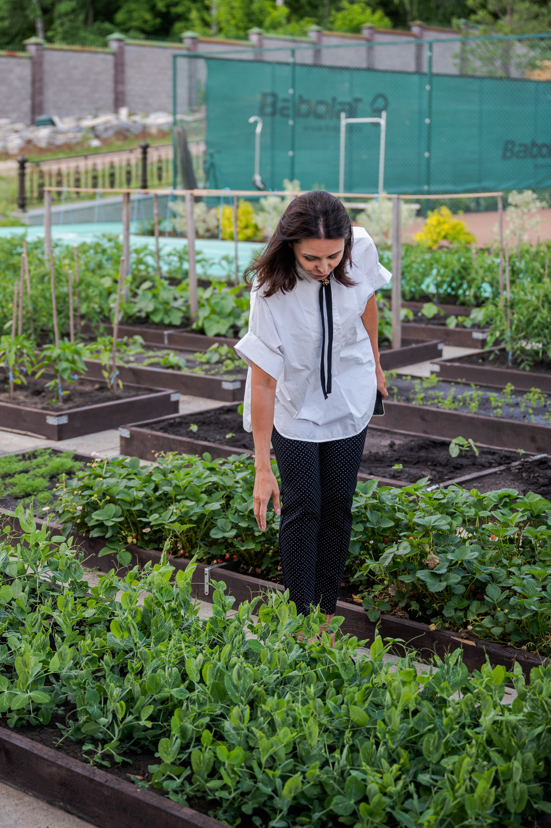 ​Часть территории отдана под огород, за которым лично ухаживает хозяйка Эльза Гималетдинова