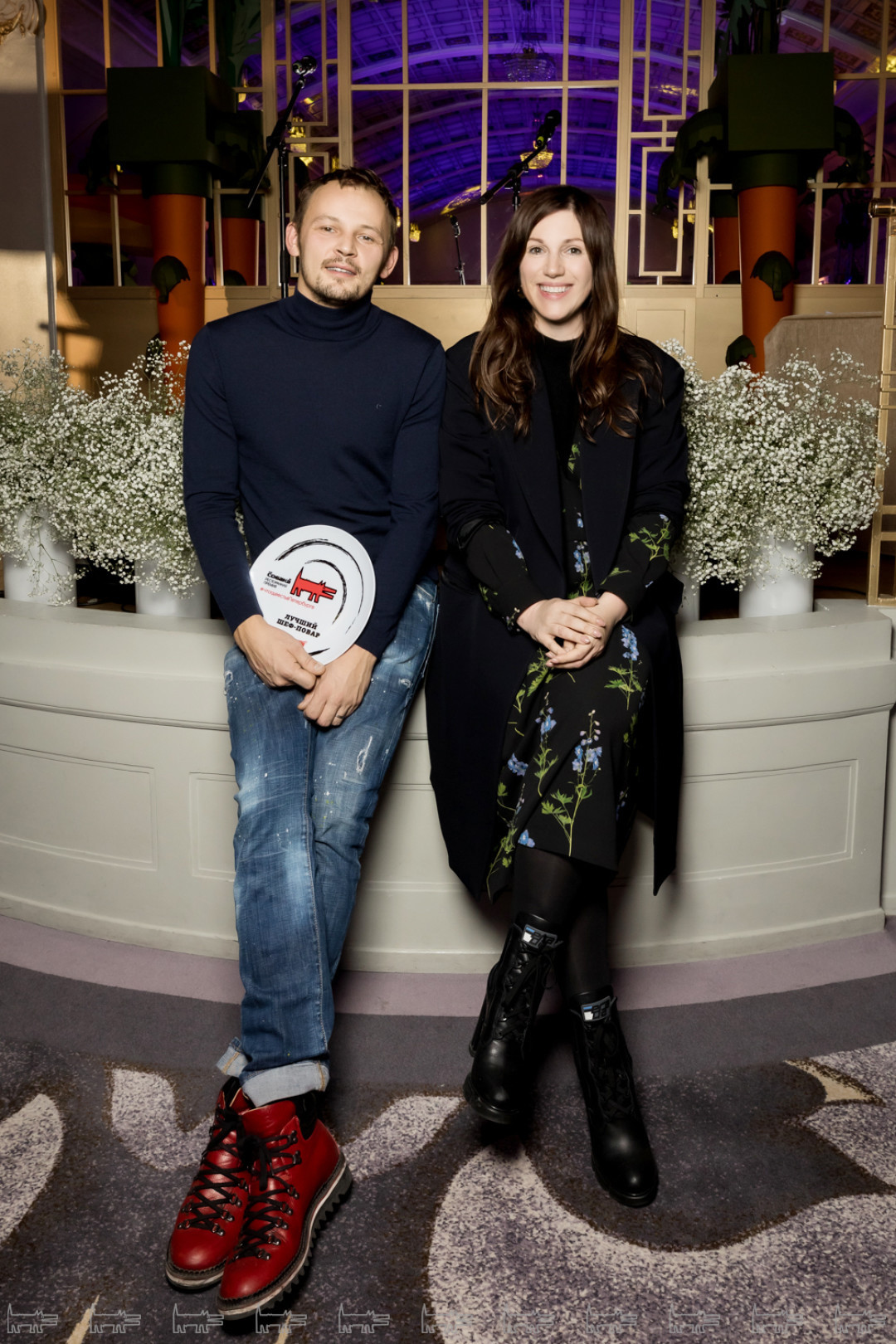 Дмитрий Блинов, Яна Милорадовская на церемонии вручения премии в 2019 году