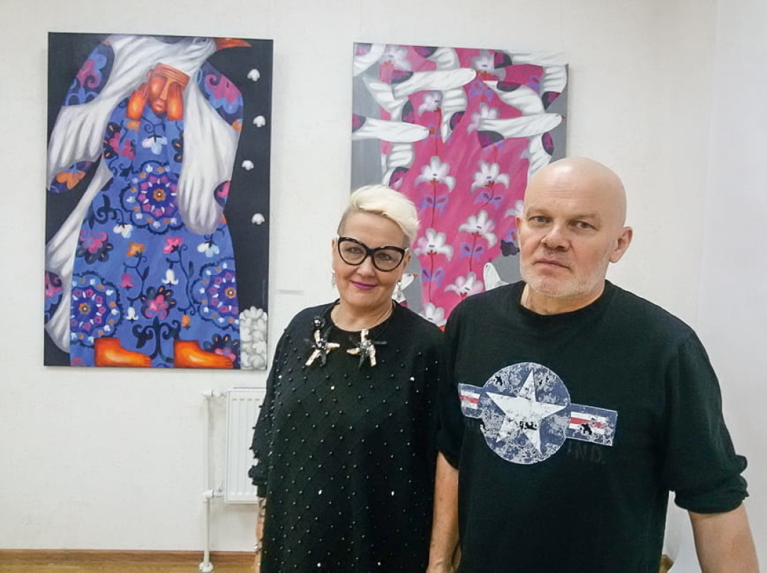 Художники Наташа Шалина и Игорь Тишин (Санкт-Петербург)
