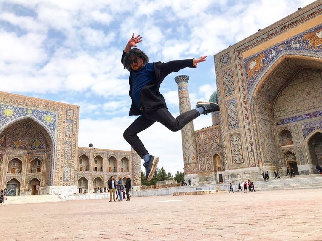 Фото со съемок в Самарканде