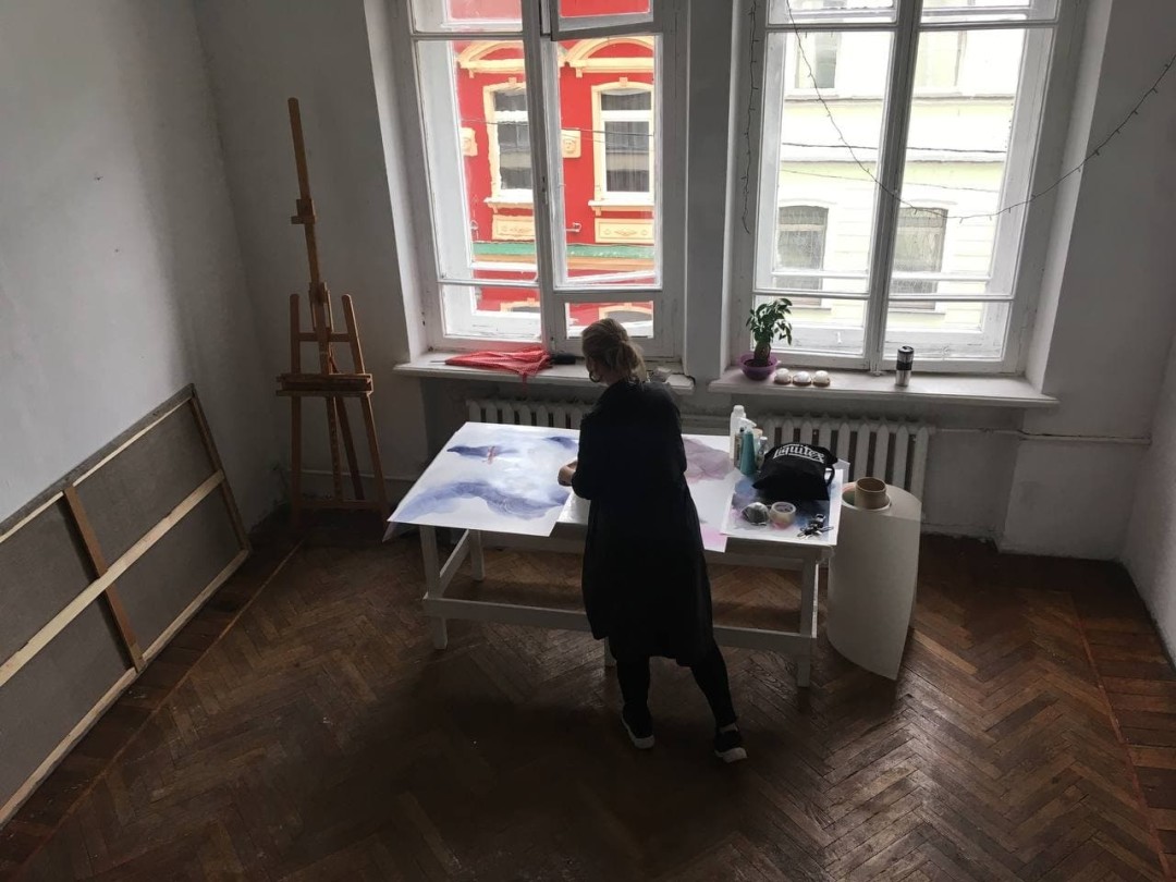 Мастерская Анны в «Милютинском сквоте»