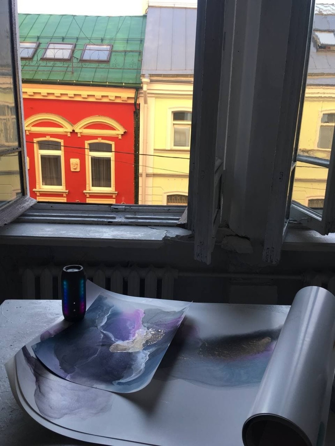 Мастерская Анны в «Милютинском сквоте»