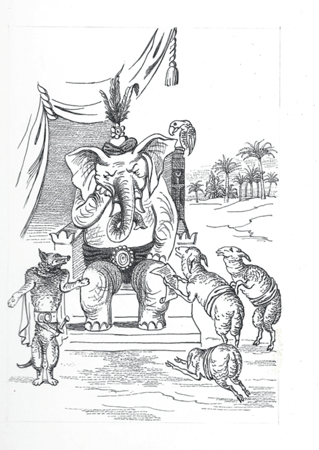 Эскиз к сборнику «Басни». 1940. Собрание семьи Малаховских