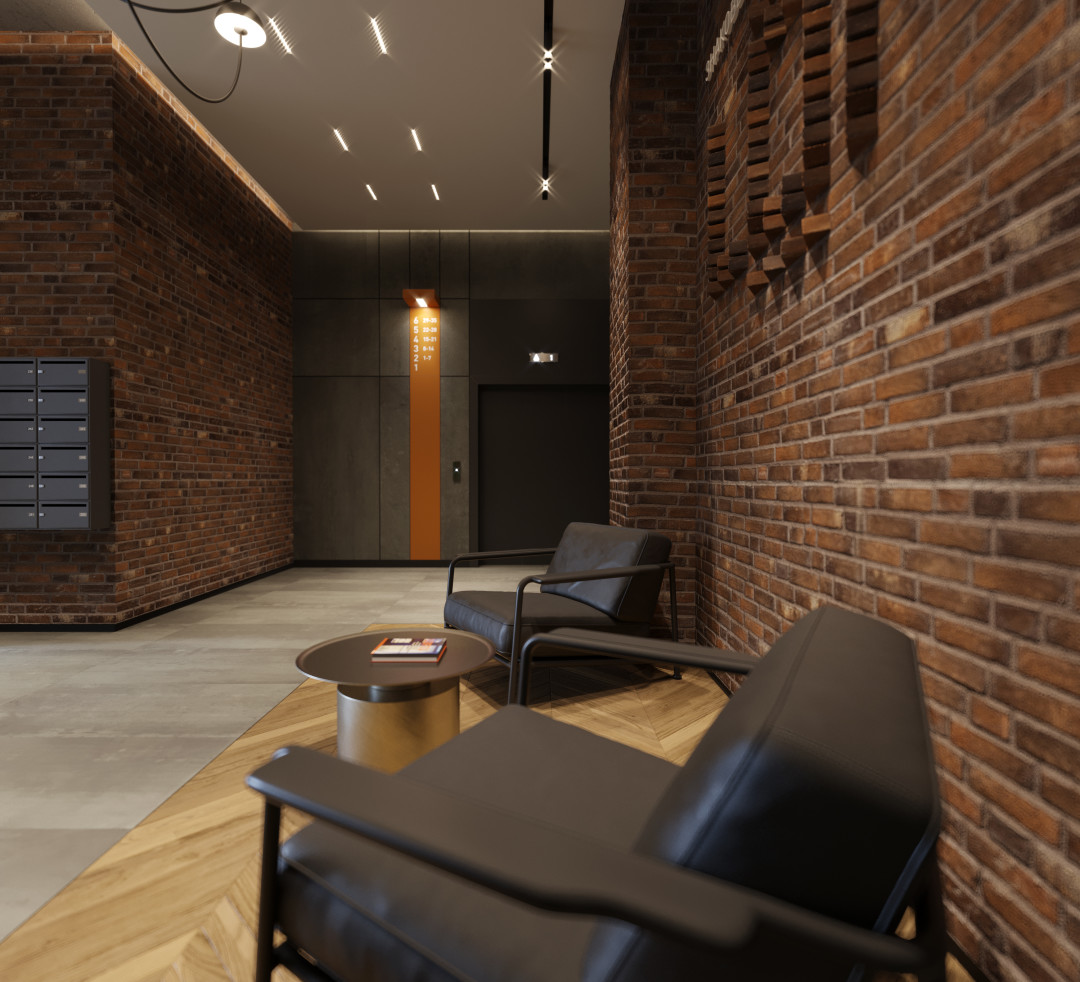 Лобби жилого комплекса «Конди Лофт»