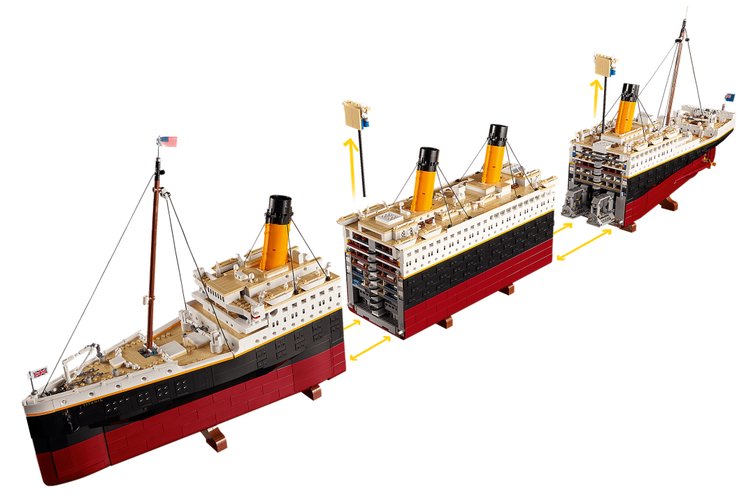 Конструктор lego корабль Титаник