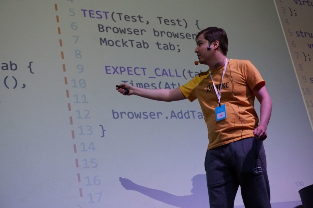 Руслан на конференции C++ Siberia 2020 в Новосибирске