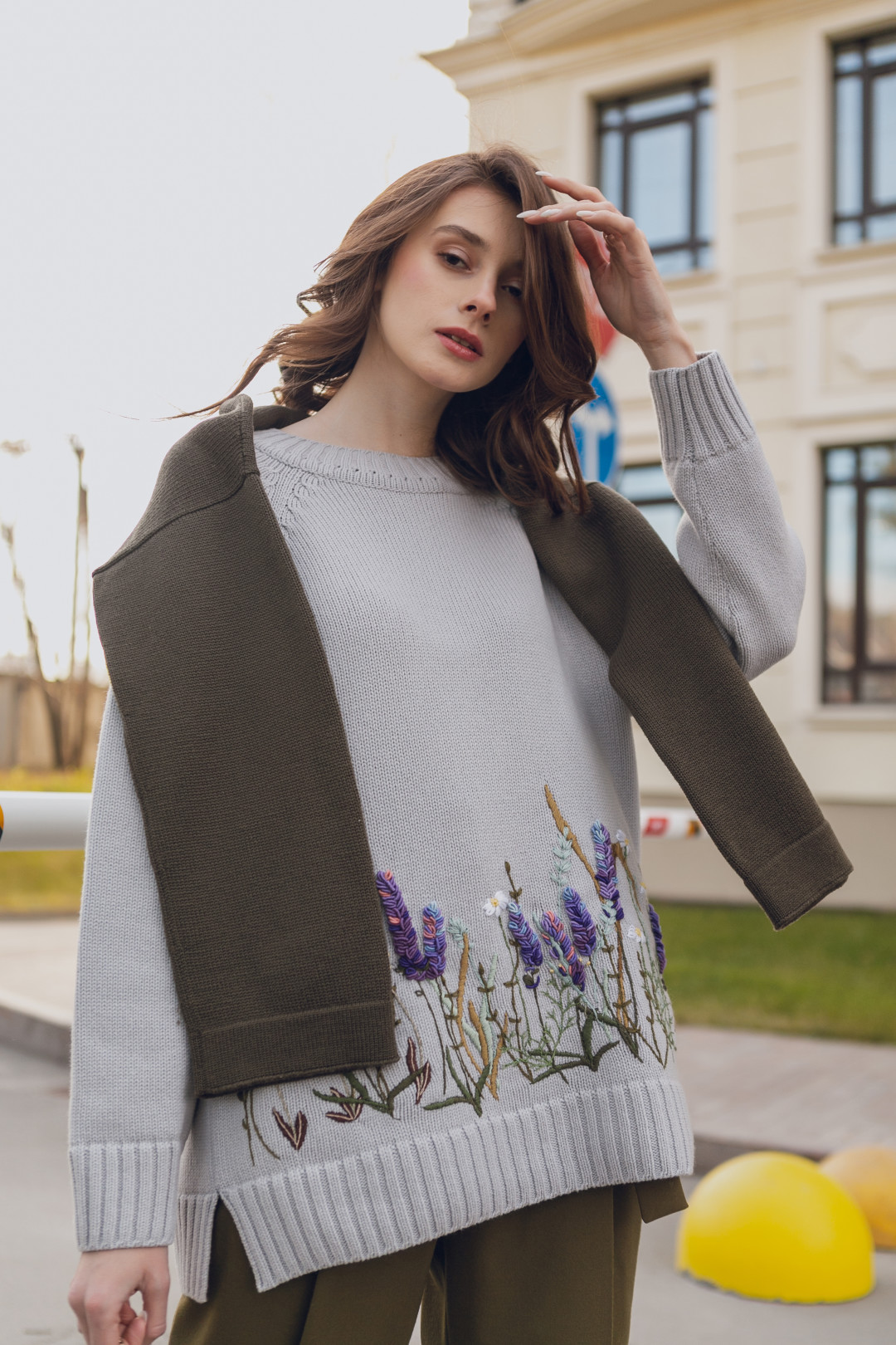 Пуловер «Полевые цветы»