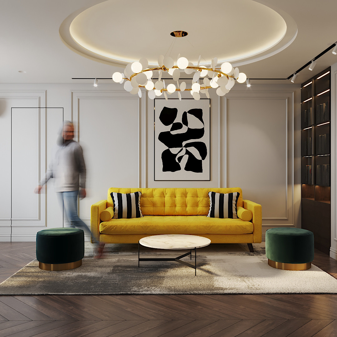 Гостиная. Визуализации – дизайн-студия Tap Point, руководитель Юлия Латыпова