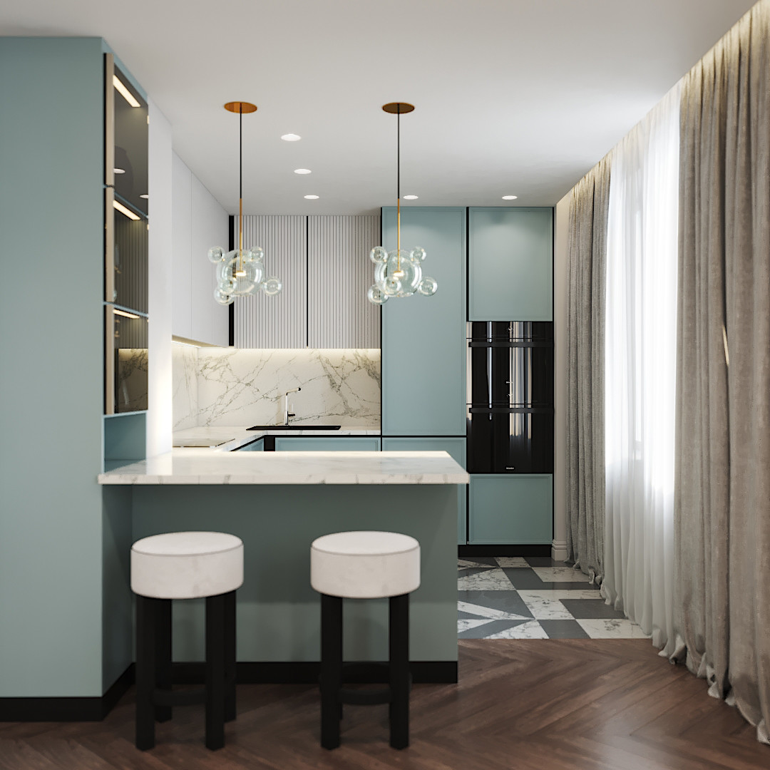 Кухня. Визуализации – дизайн-студия Tap Point, руководитель Юлия Латыпова