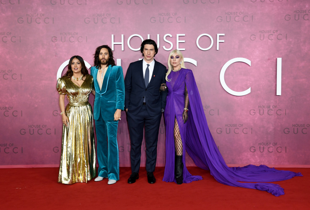 Леди Гага, Адам Драйвер и Джаред Лето на премьере фильма House of Gucci в  Лондоне | Sobaka.ru