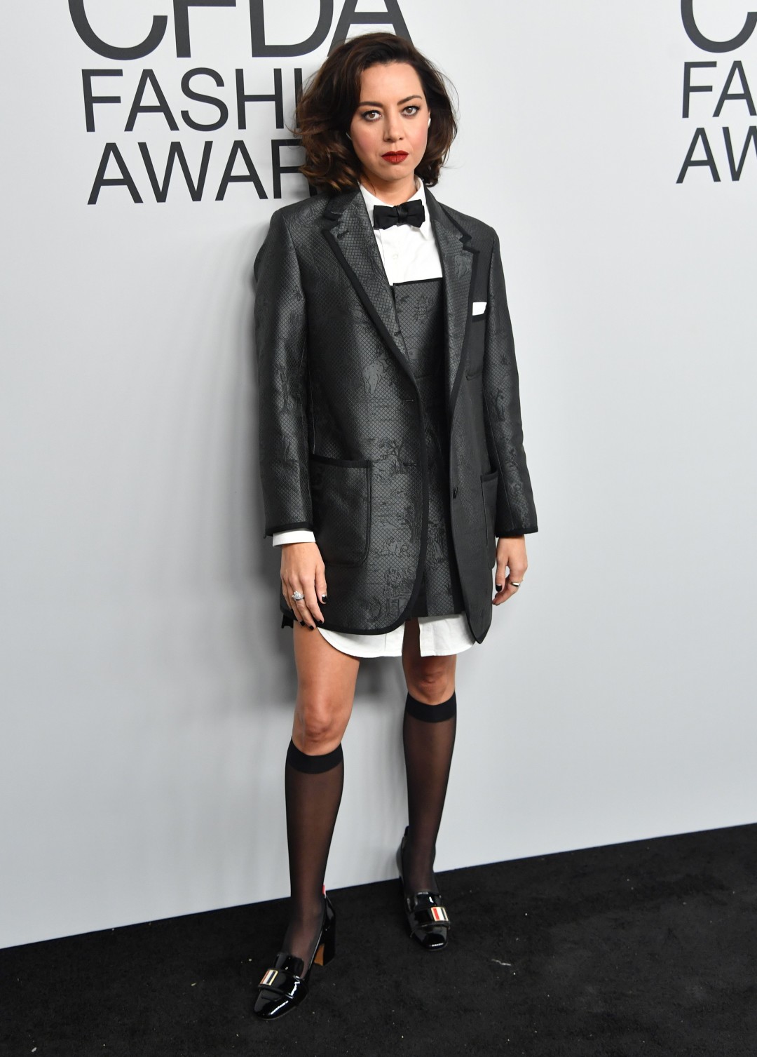 Обри Плаза в Thom Browne