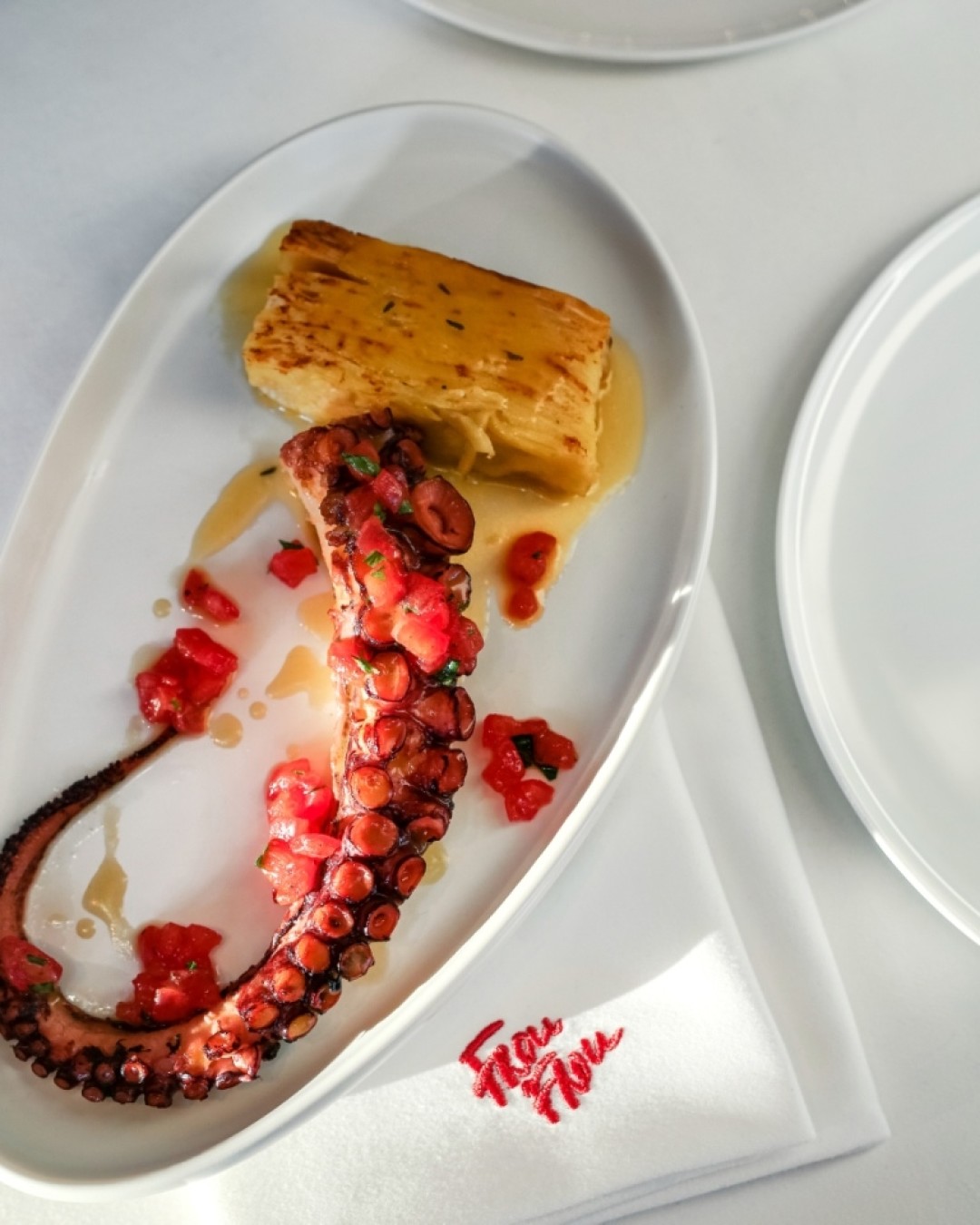 Осьминог с картофелем