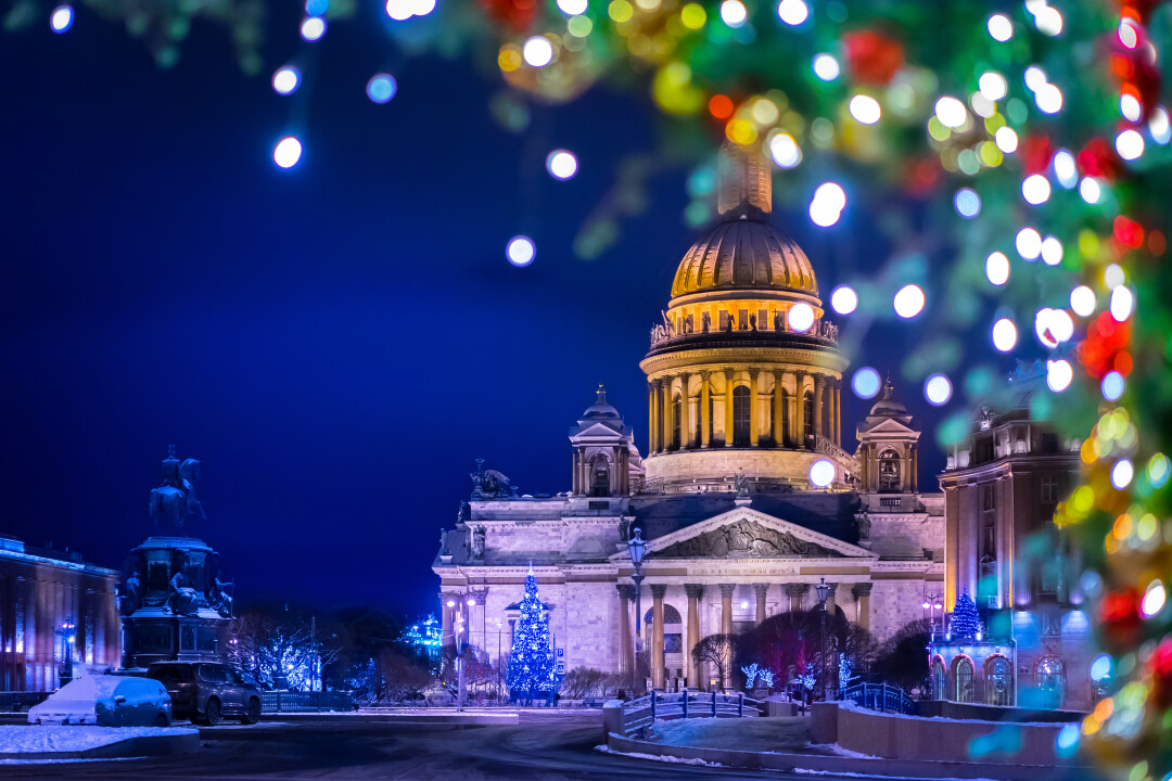 Исаакиевский собор зимой свадьба