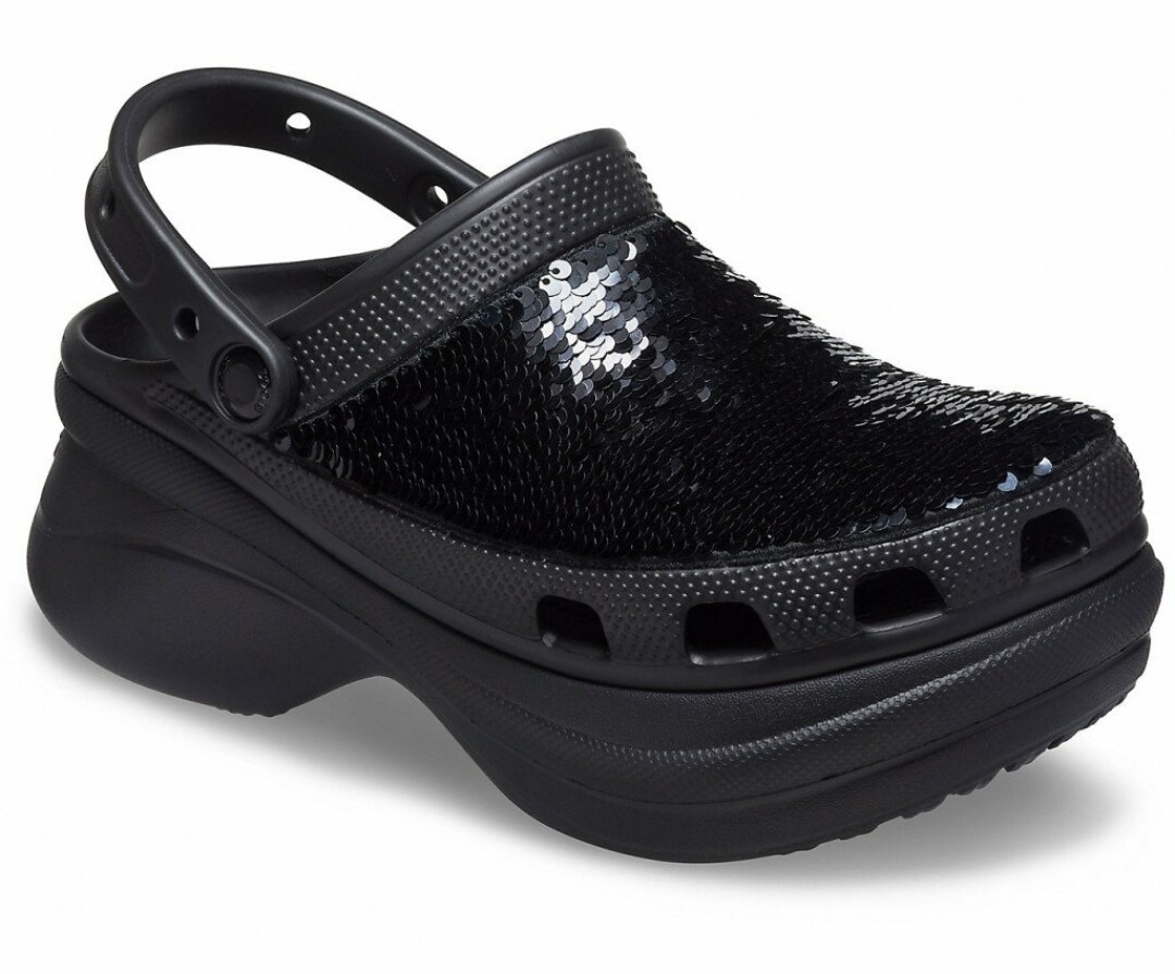 Клоги, украшенные пайетками, CROCS, купить онлайн, 5 999 руб.