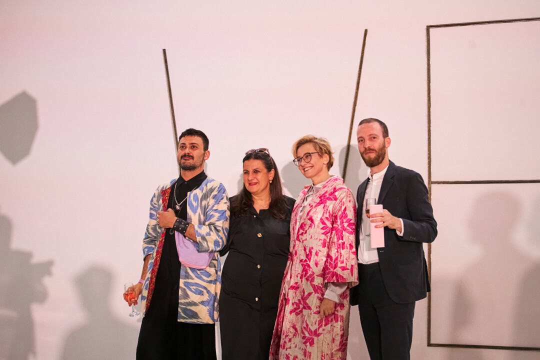 Комиссар биеннале Алиса Прудникова и кураторы основного проекта Чала Илэке, Аднан Йылдыз и Ассаф Киммель Фото: Ксения Комельских, Geo.pro