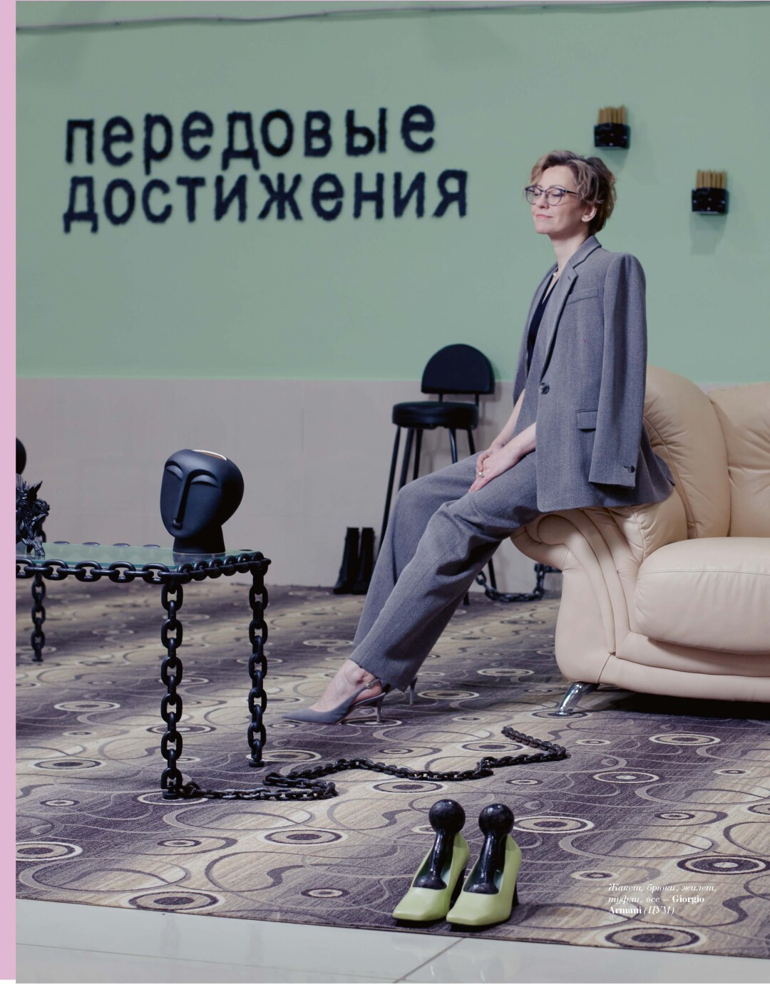 Алиса Прудникова Жакет, брюки, жилет, туфли - все Giorgio Armani (ЦУМ) Фото: Катерина Демидко