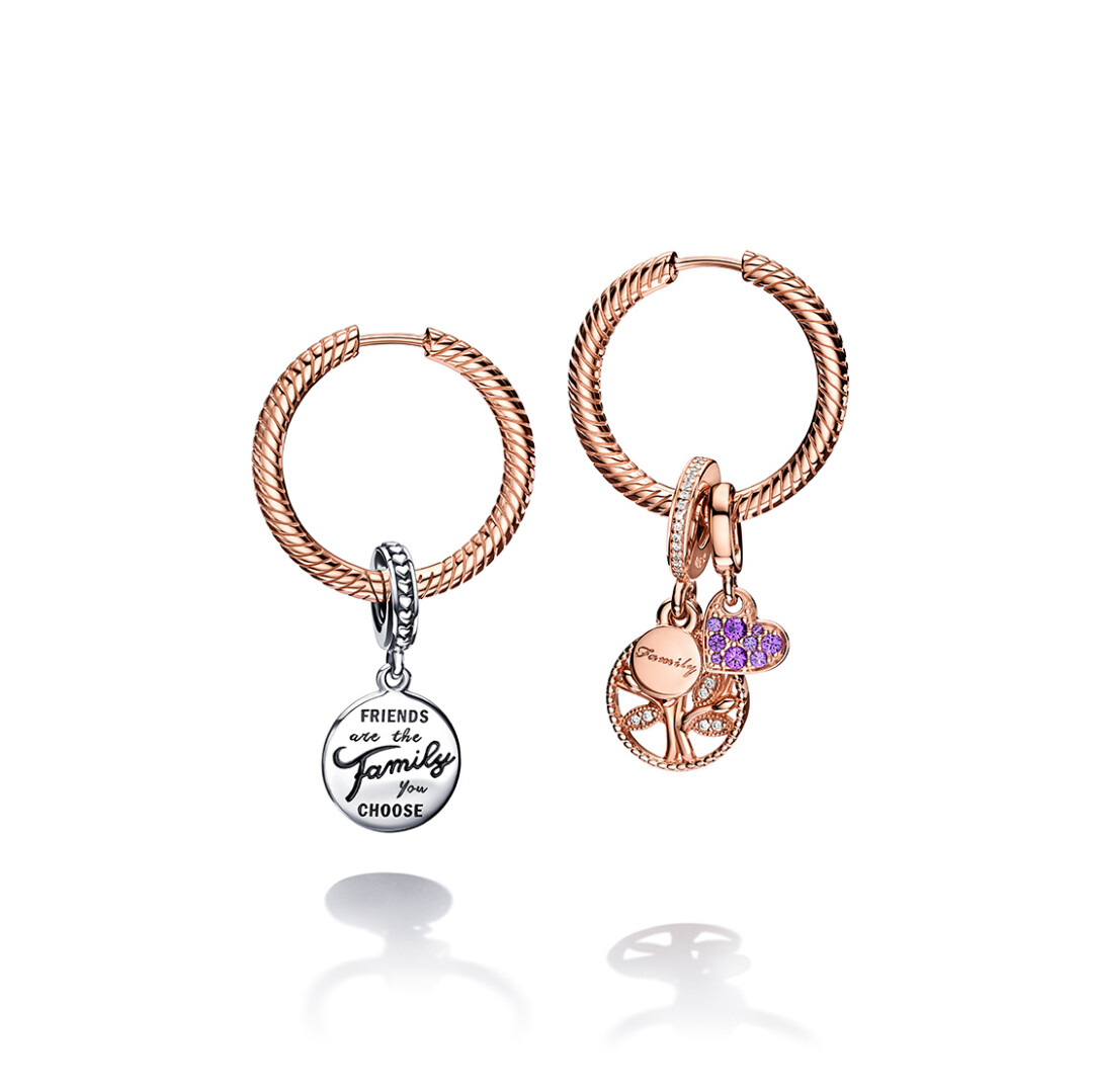 Серьги-кольца для подвесок