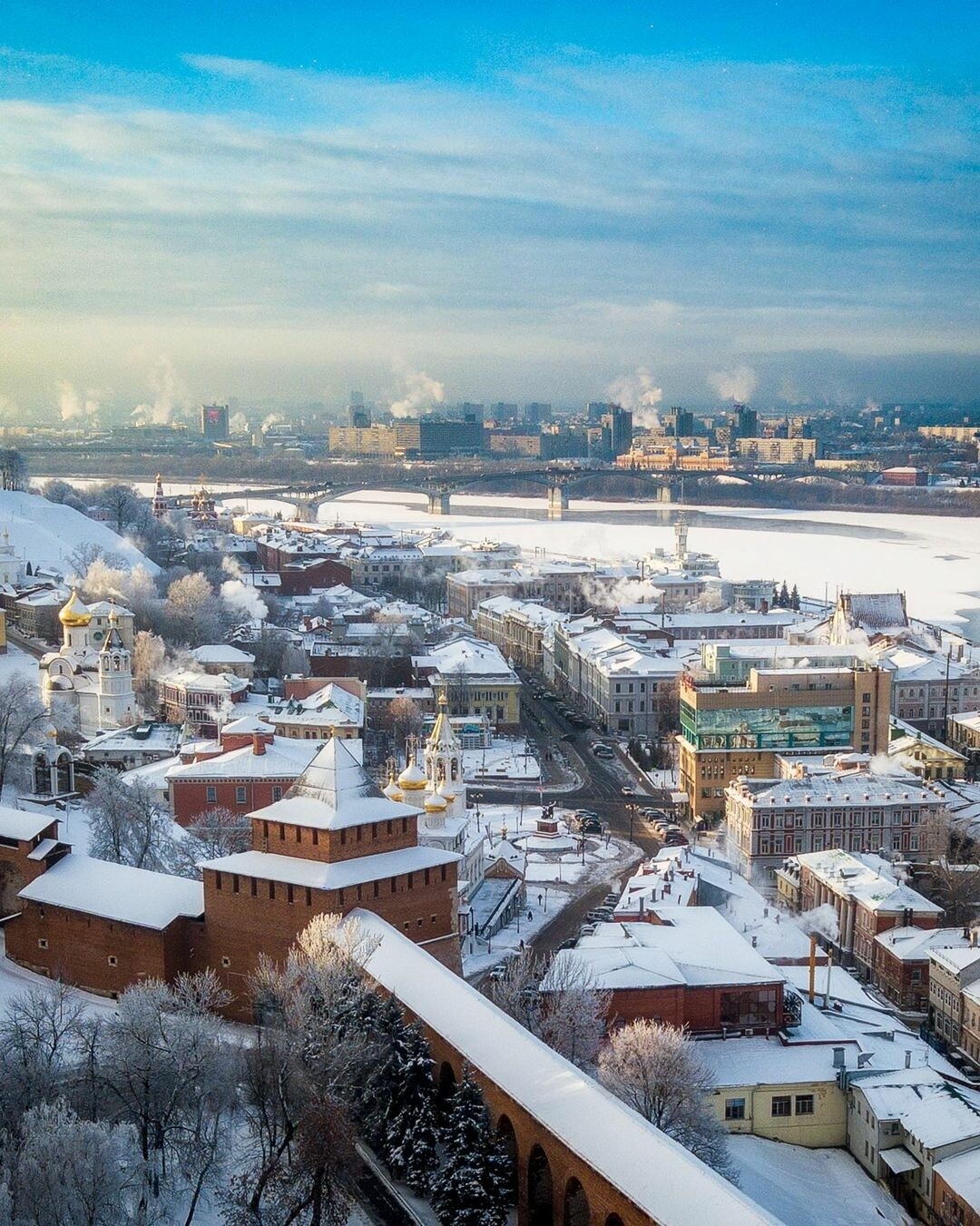 Картина Буревестник Городской пейзаж, Сычева Алексея Зимний день 4041 - выгодная
