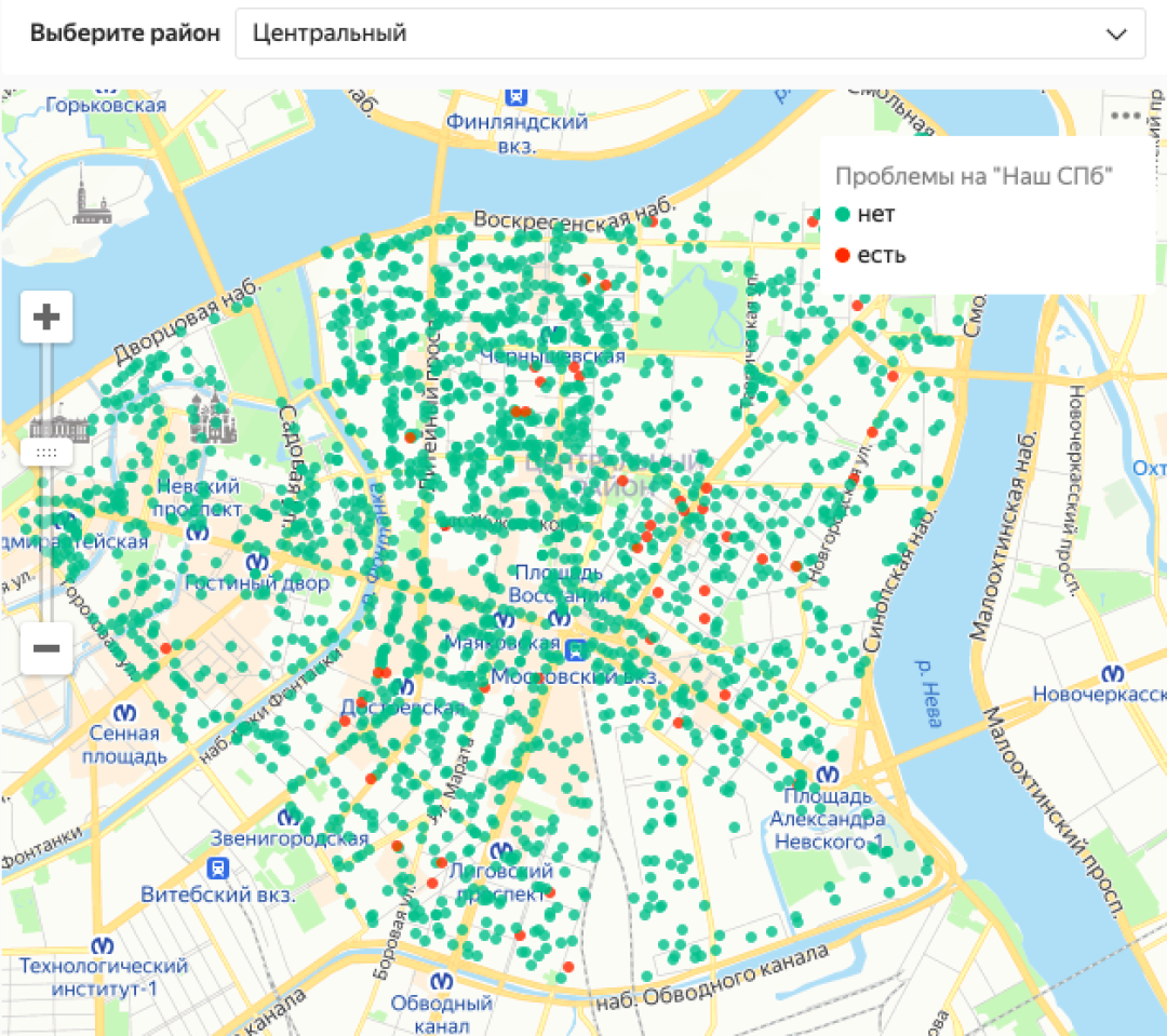 Карта контейнерных площадок московской области