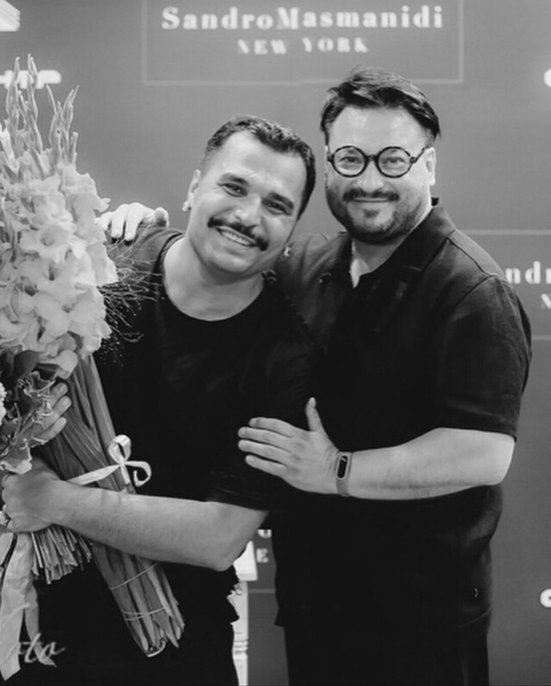 Сандро Масманиди и Андрей после показа Sandro Masmanidi