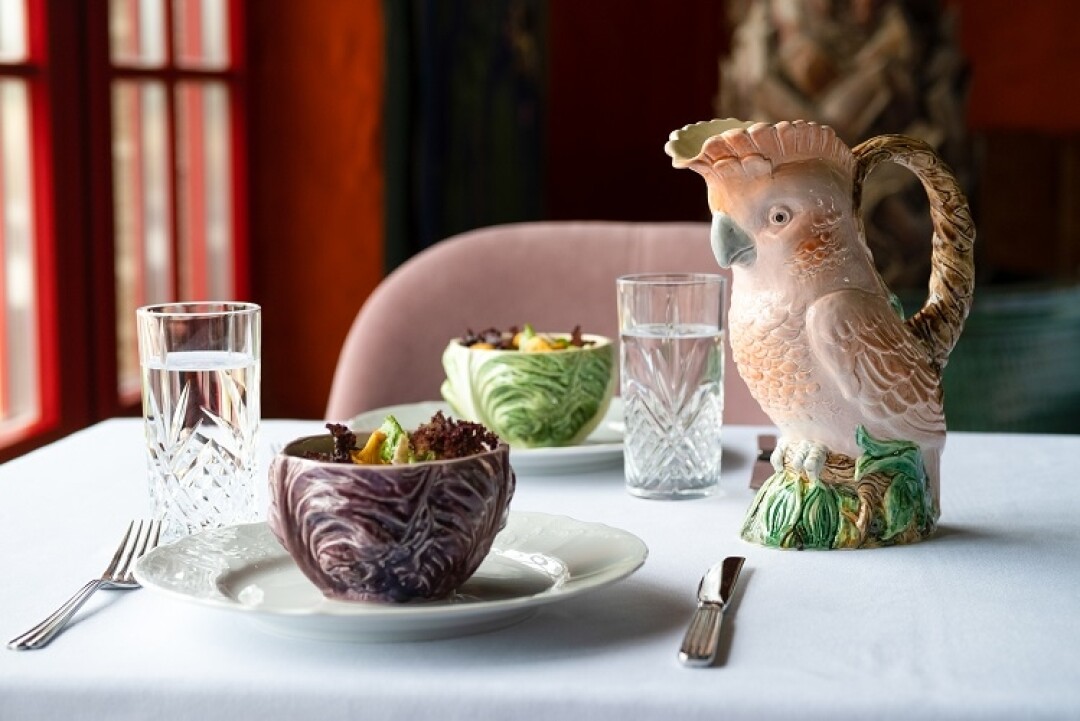 Салатник Салат малый и кувшин Попугай