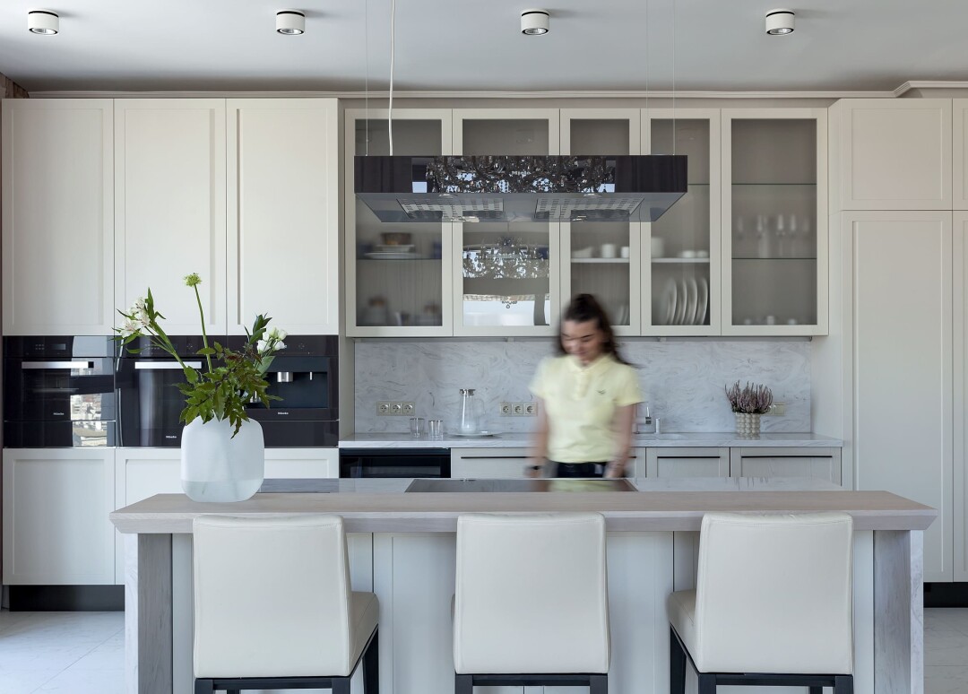 Кухня от фабрики Scavolini (Италия) в стиле современного минимализма