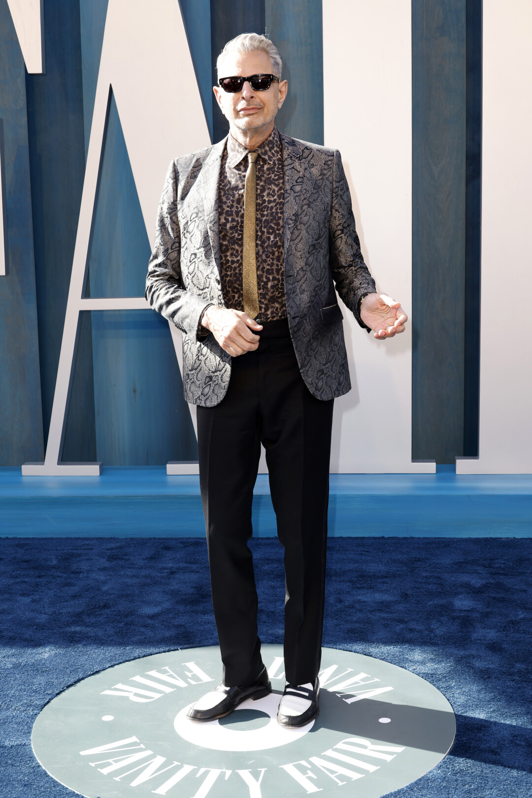 Джефф Голдблюм в Saint Laurent и Tom Ford