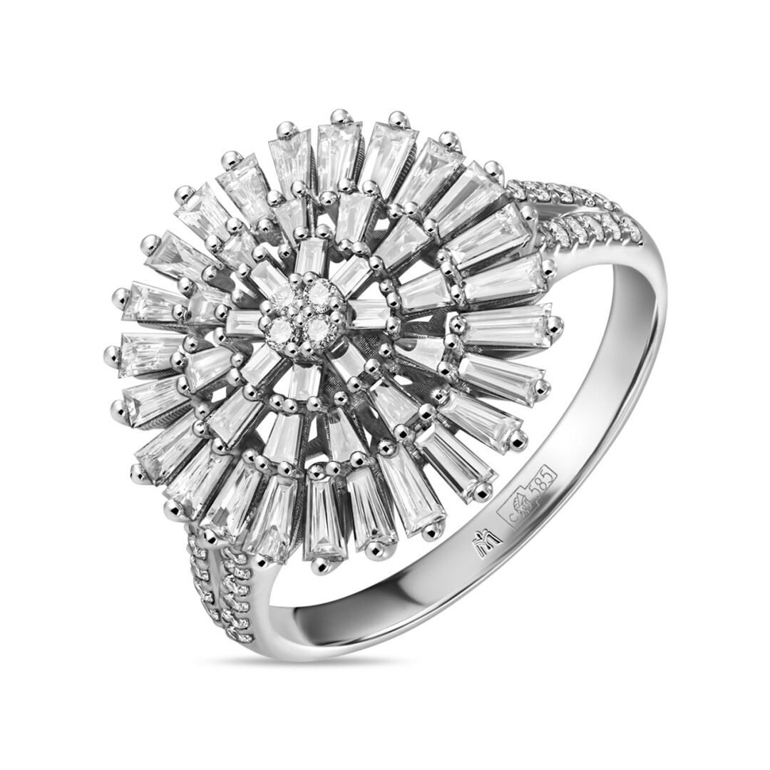Кольцо с бриллиантами, Flaming Ice, (R01-35877), MIUZ Diamonds