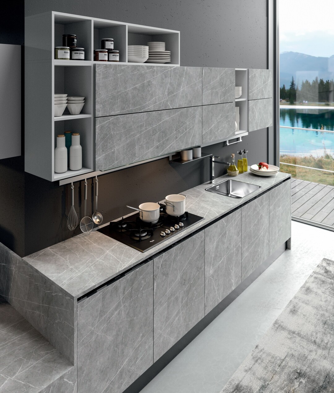 Bijou Aran Cucine с керамическими фасадами