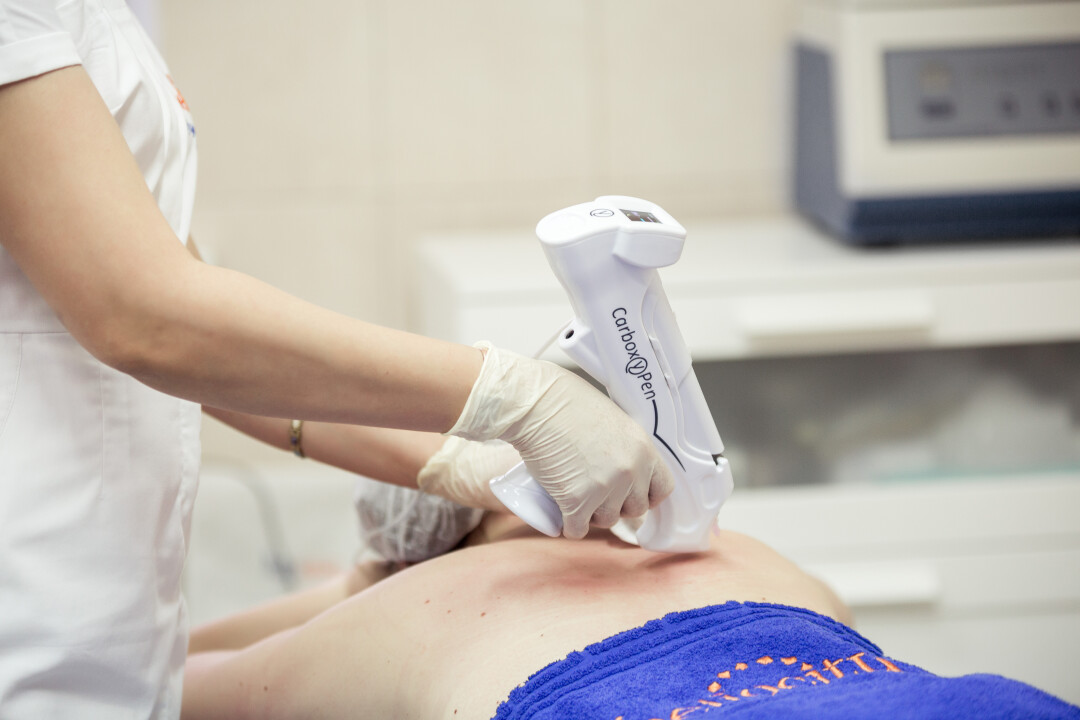 Карбокситерапия спины и шейно-воротниковой зоны