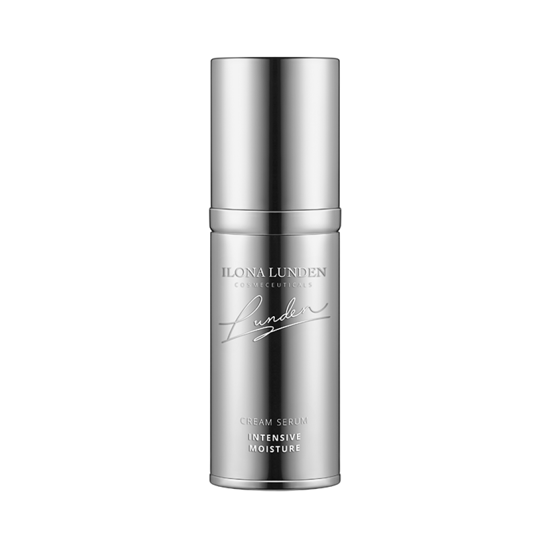 «Интенсивно увлажняющий крем-сыворотку для кожи лица, шеи и области вокруг глаз». Средство содержит 3 вида протеинов, 4 масла, 6 витаминов, 3