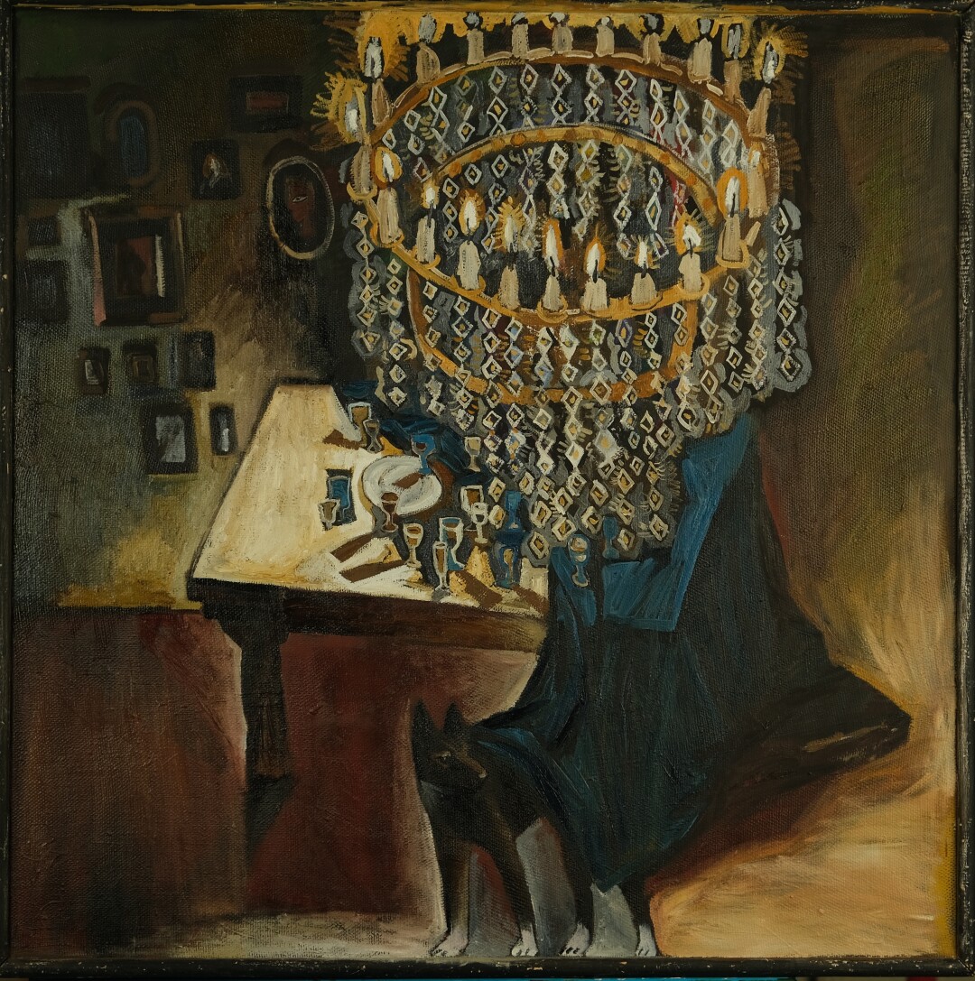 Ольга Цимболенко «После праздника». 2015-2022. Холст, масло. 100х90 см