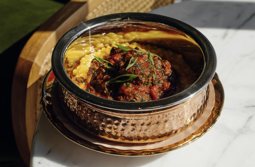 Кефта из ягненка с сардинский фреголой