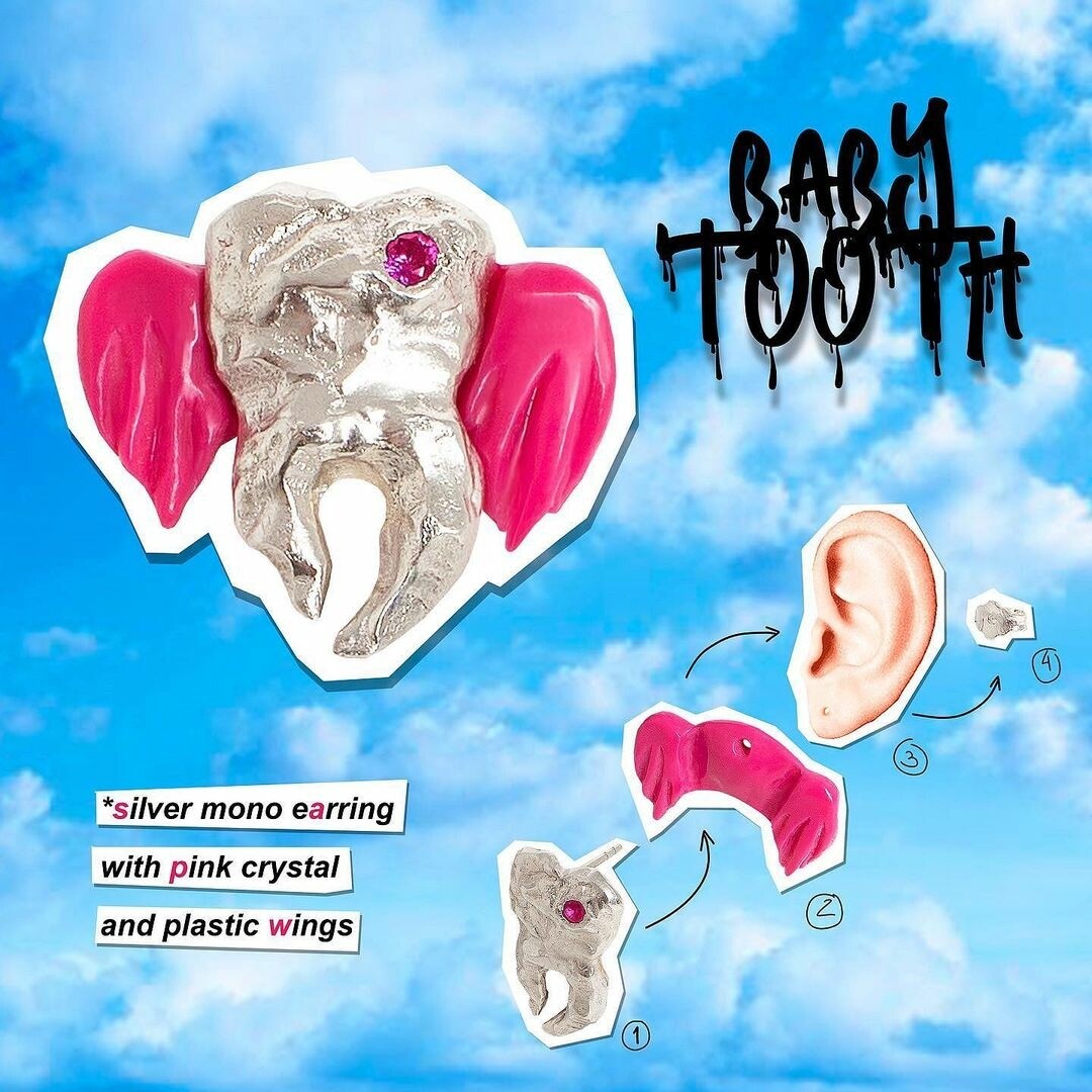 Моносерьга BABY TOOTH