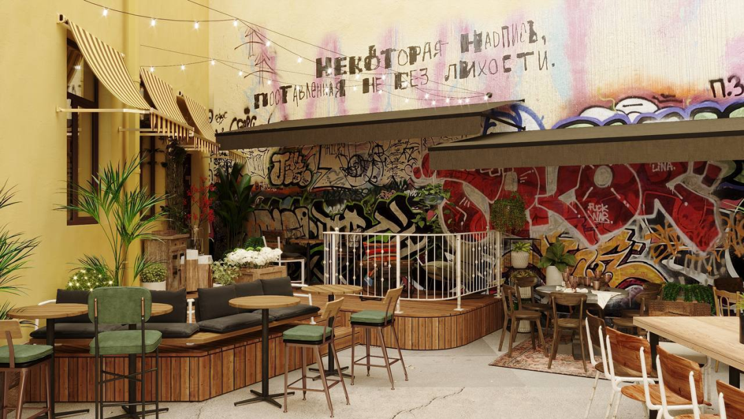 Вайб Петербурга, Милана, Берлина и Нью-Йорка на веранде Tagliatella Caffe