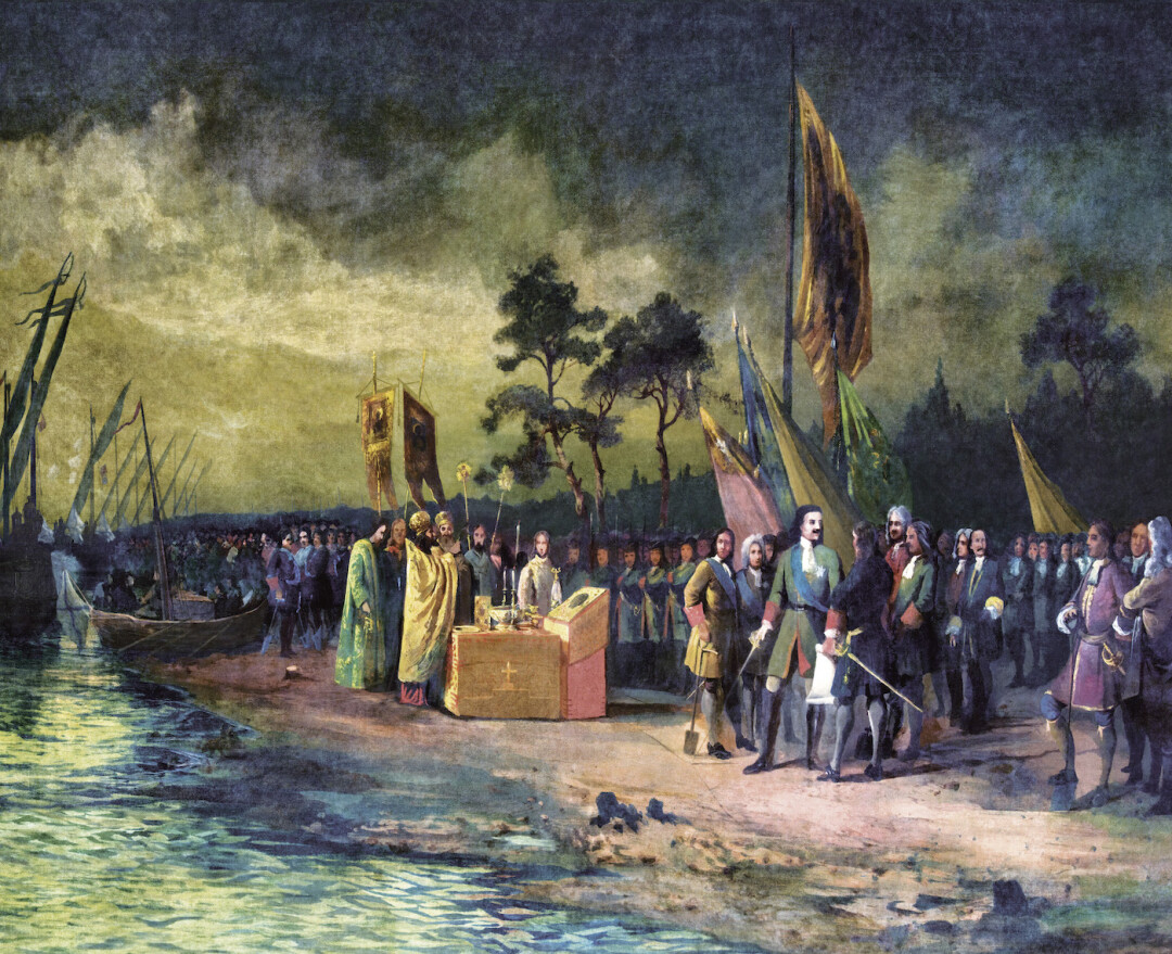 «Основание Петербурга». Михаил Бочаров. 1872