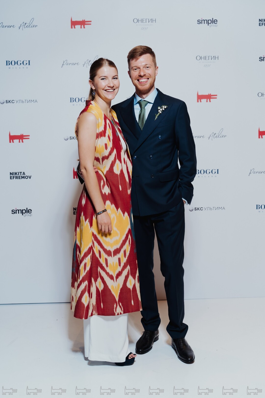 Михаил Стацюк. Полина Любомирова На Михаиле: тотал-лук Boggi Milano