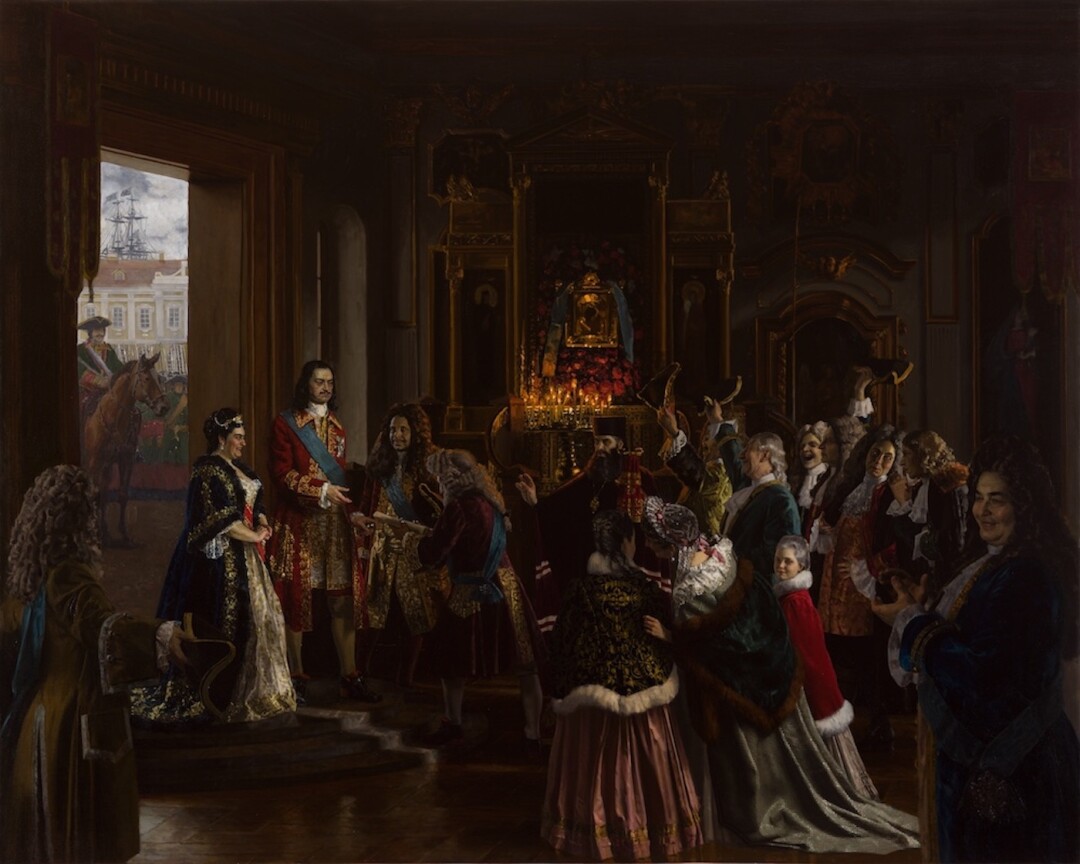 «Петр I — Император. Церемония в Троицком соборе Александро-Невской лавры». Ксения Карпенко. 2022