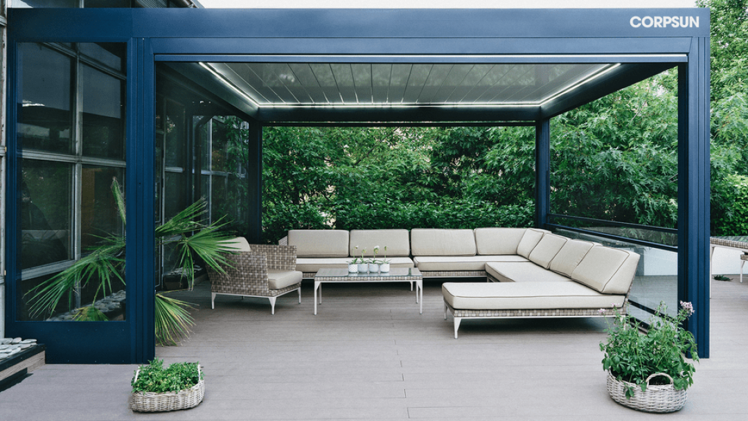 Пергола с подсветкой