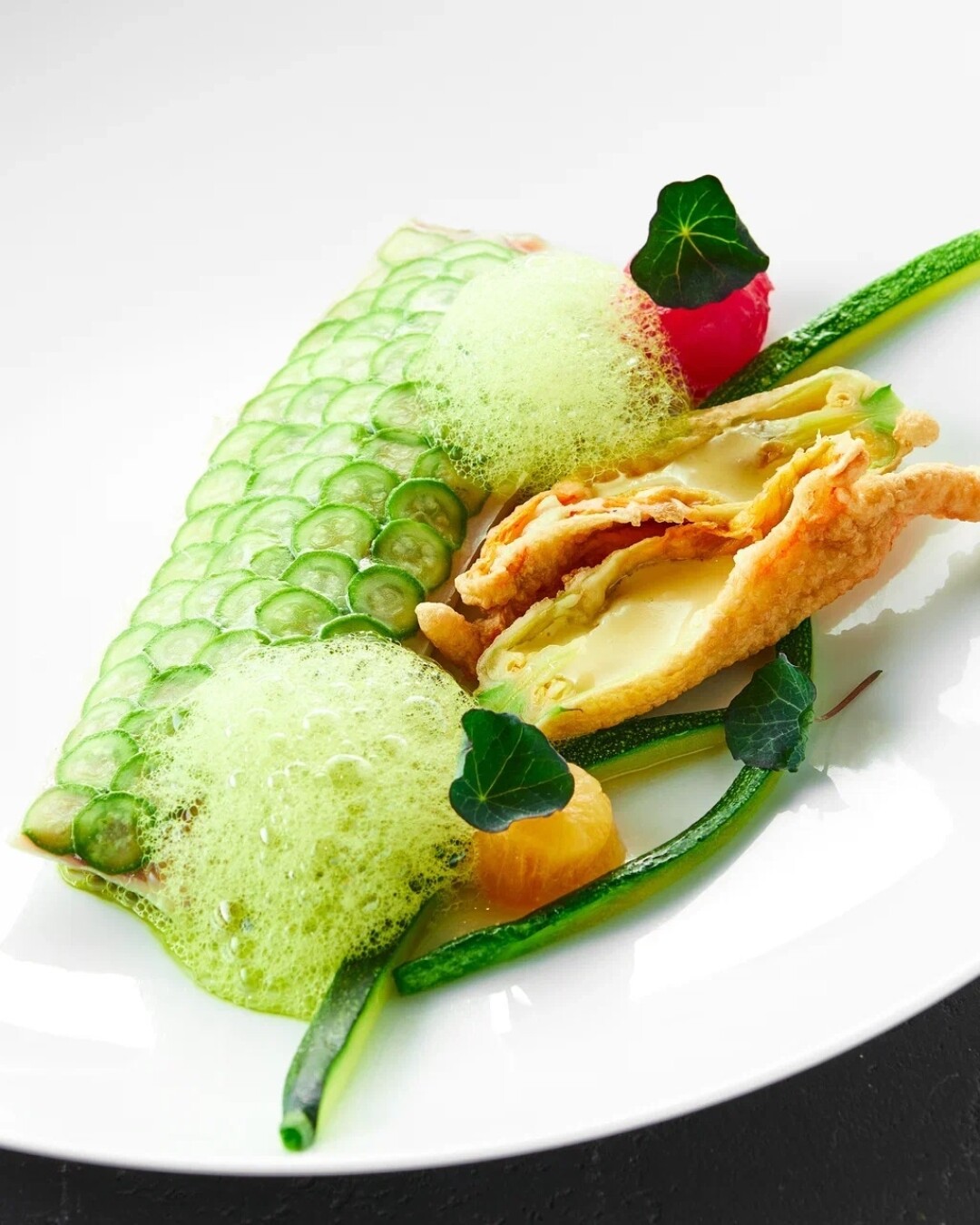 Сибирский омуль су-вид с чешуей из кабачков