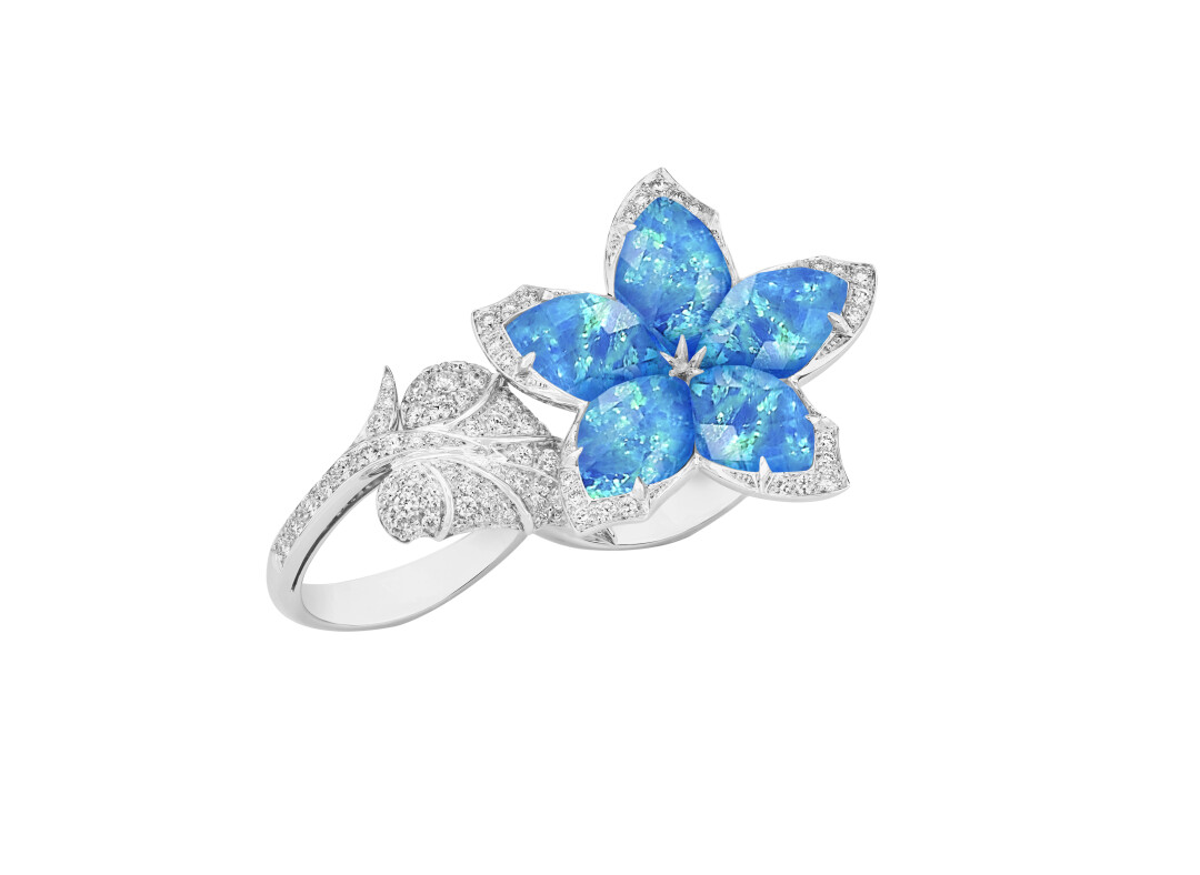 Кольцо Stephen Webster Love Me, Love Me Not, белое золото, опалы, кварцы, бриллианты