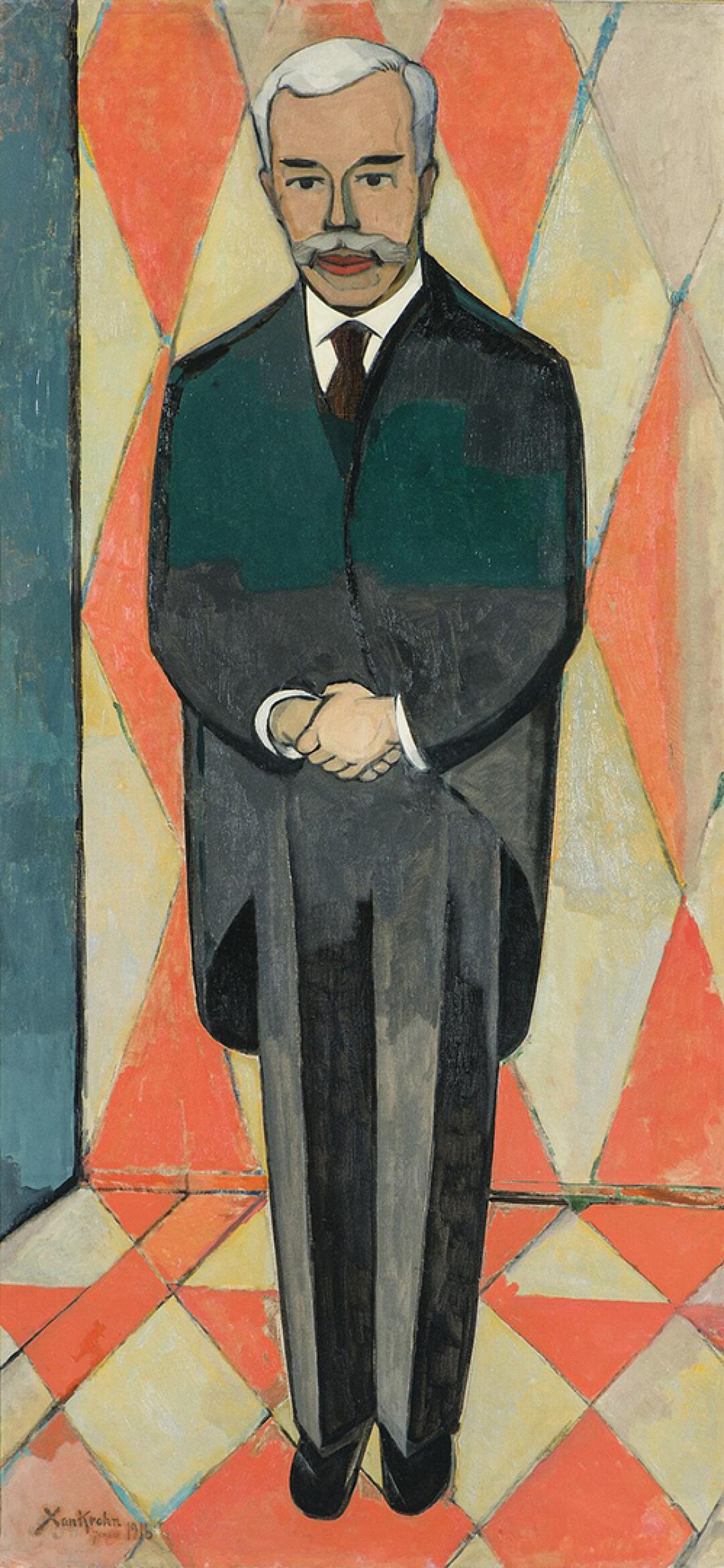 Крон, Кристиан Корнелиус (Ксан). 1882-1959. Портрет С.И.Щукина. Норвегия, 1916 г. Холст, масло. 191х88 см
