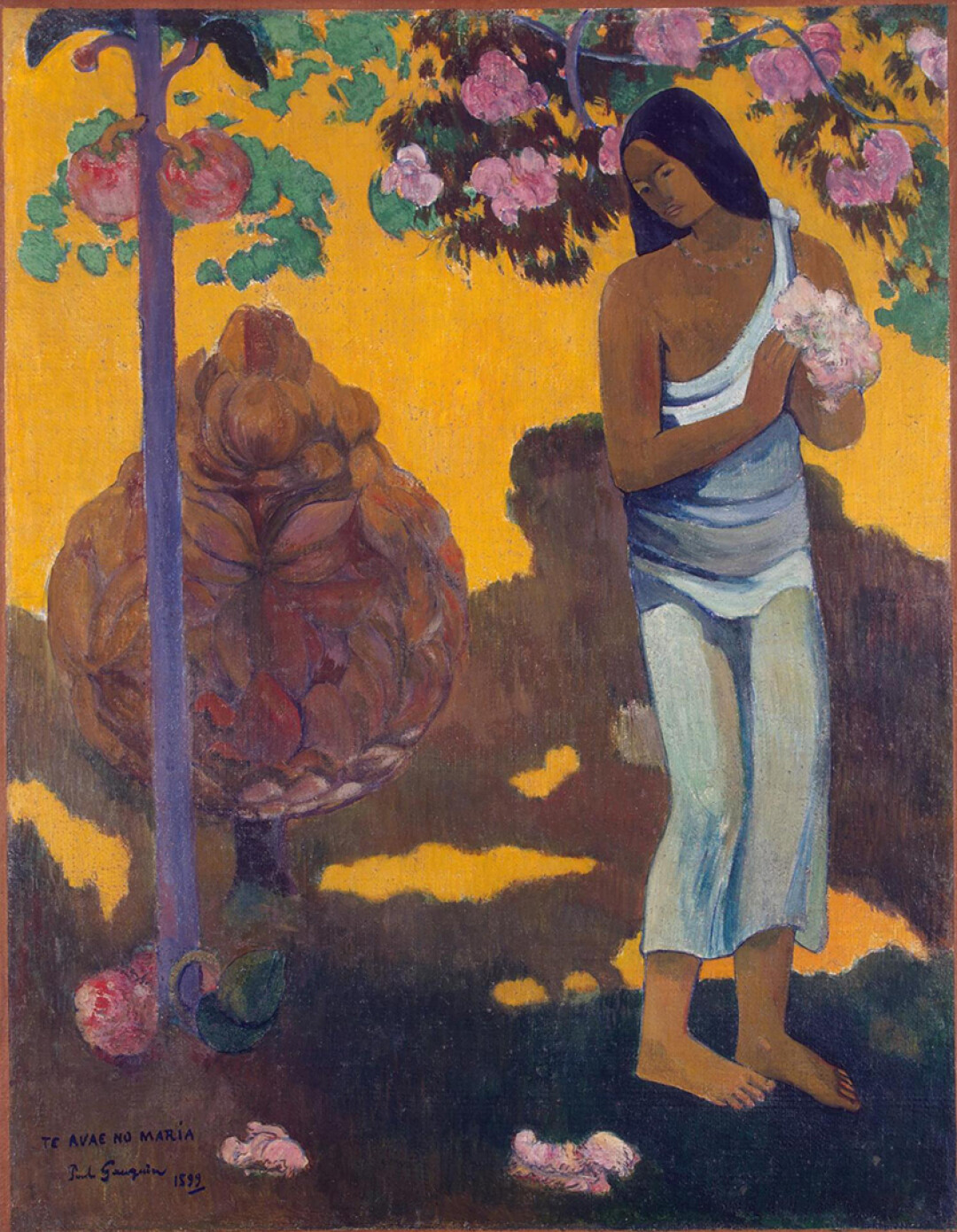 Гоген, Поль. 1848-1903. Месяц Марии (Te avae no Maria). Франция, 1899 г. Холст, масло. 96x74,5 см