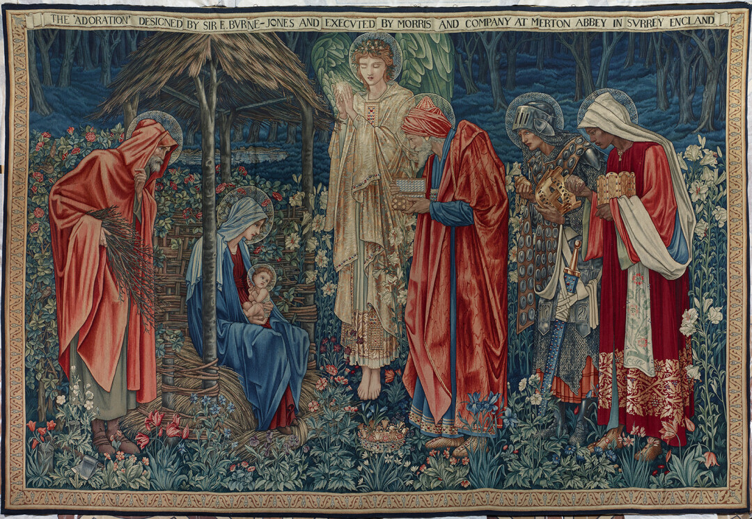Фирма «William Morris & Co.». По картону Эдуарда Коли Берн-Джонса. Шпалера «Поклонение волхвов». Англия, 1890 г.