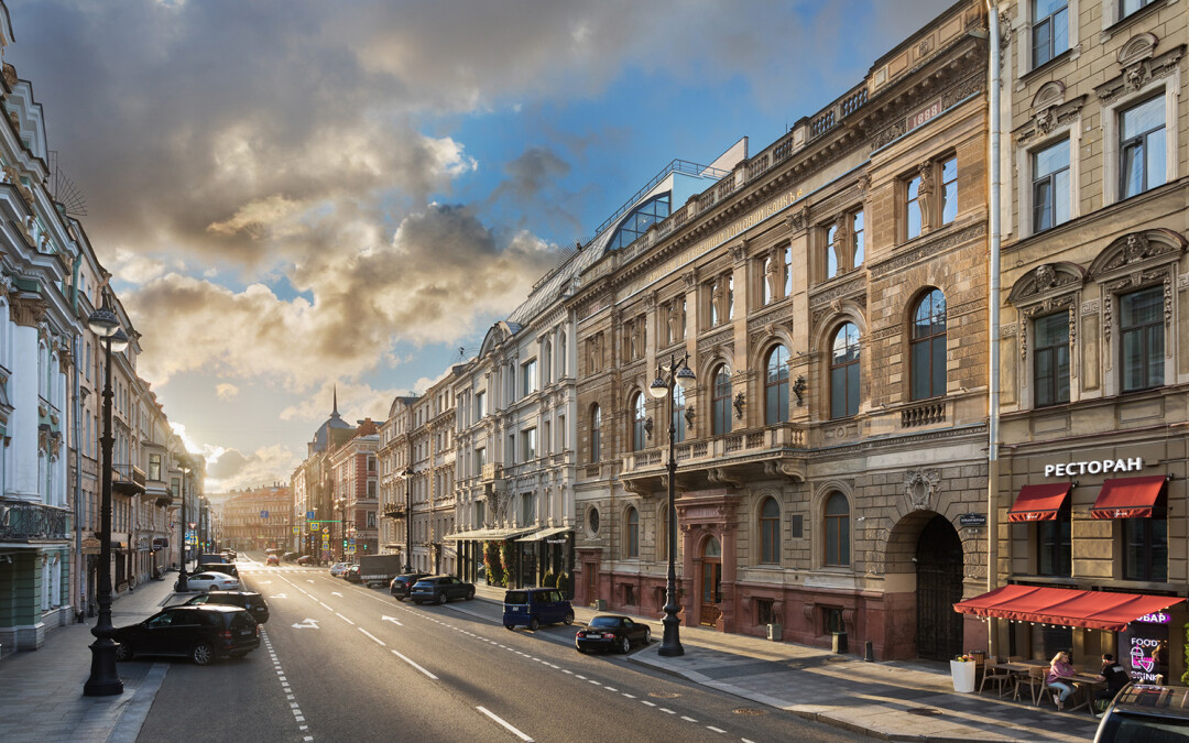 Отреставрированное здание особняка бывшего «Русского для внешней торговли банка», Большая Морская улица, 32