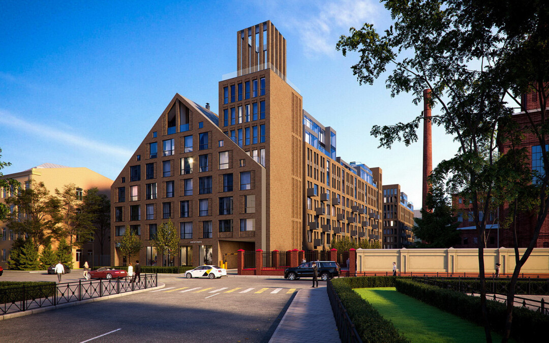 ЖК «Мануфактура» строится на Петроградской набережной, южнее дома 38