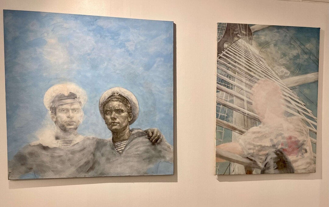 Моряки, парный портрет, 2006-е. Виктор Цой, эскиз портрета. 2000-е